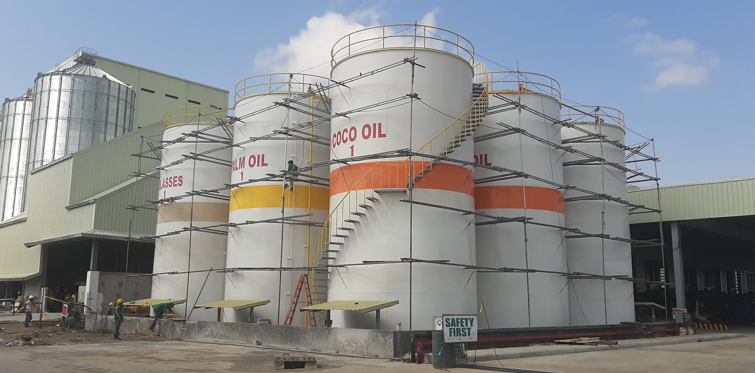 60TPH ISABELA LIQUID STORAGE TANKS & DAY TANKS